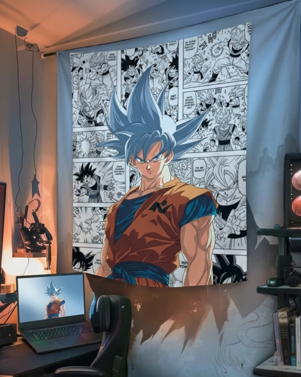 Aviluk's Saiyan God Goku Tapestry